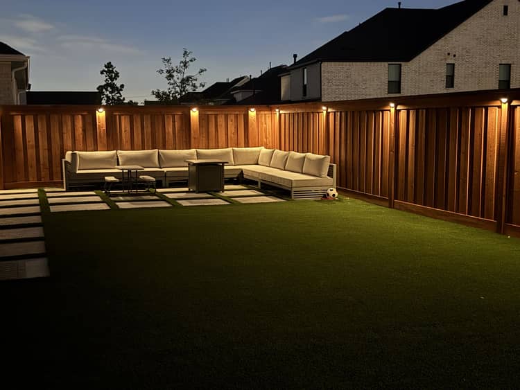 Residential artificial turf lawn installation in Dallas-Fort Worth - project photo 7
